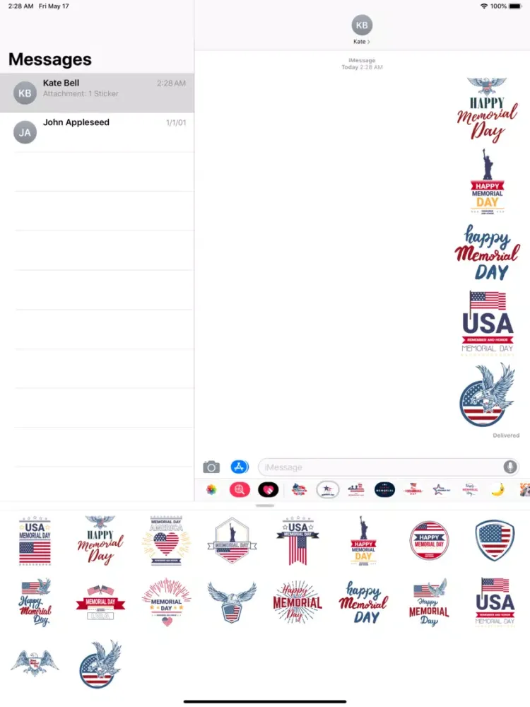 Screenshot di Memorial Day Cards & Wishes 03 iPad 