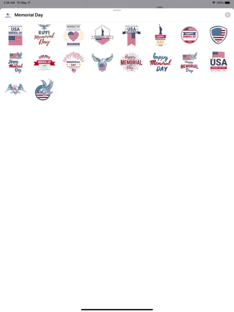 Screenshot di Memorial Day Cards & Wishes 03 iPad 