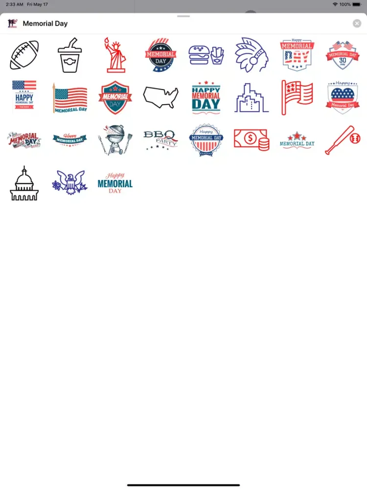 Screenshot di Memorial Day Cards & Wishes 04 iPad 