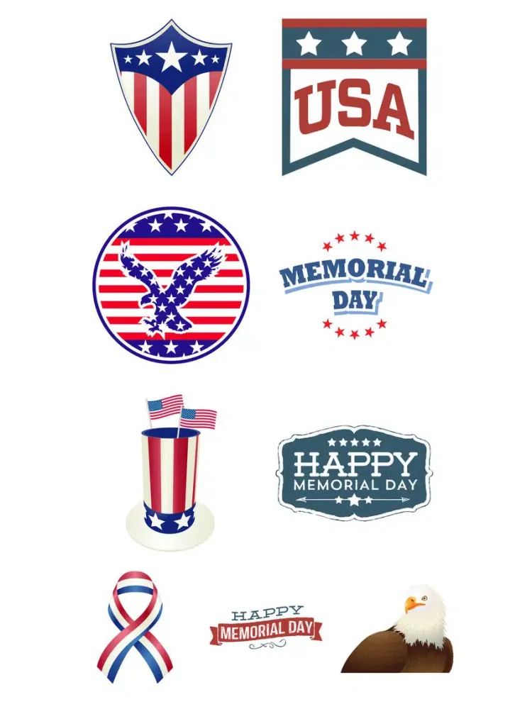 Memorial Day Greetings Sticker iPad  Screenshots