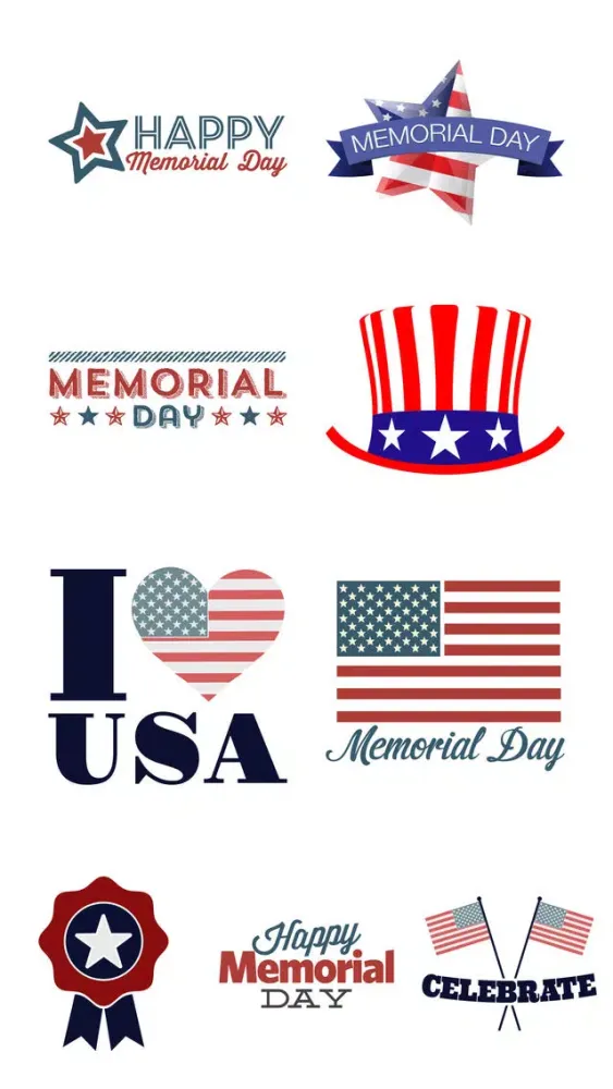 Memorial Day Greetings Sticker Screenshots