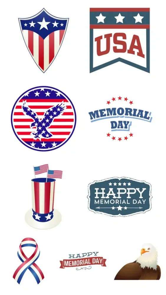 Memorial Day Greetings Sticker Screenshots