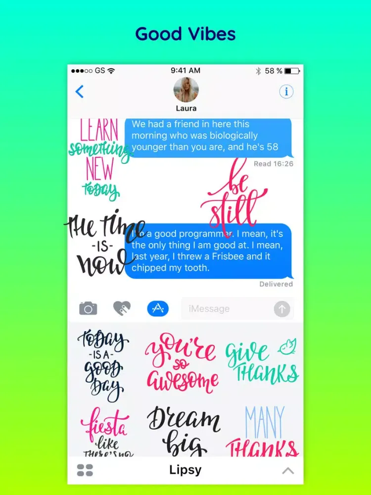 Скриншоты Motive - Inspirational Quotes & Text Chat Stickers iPad 