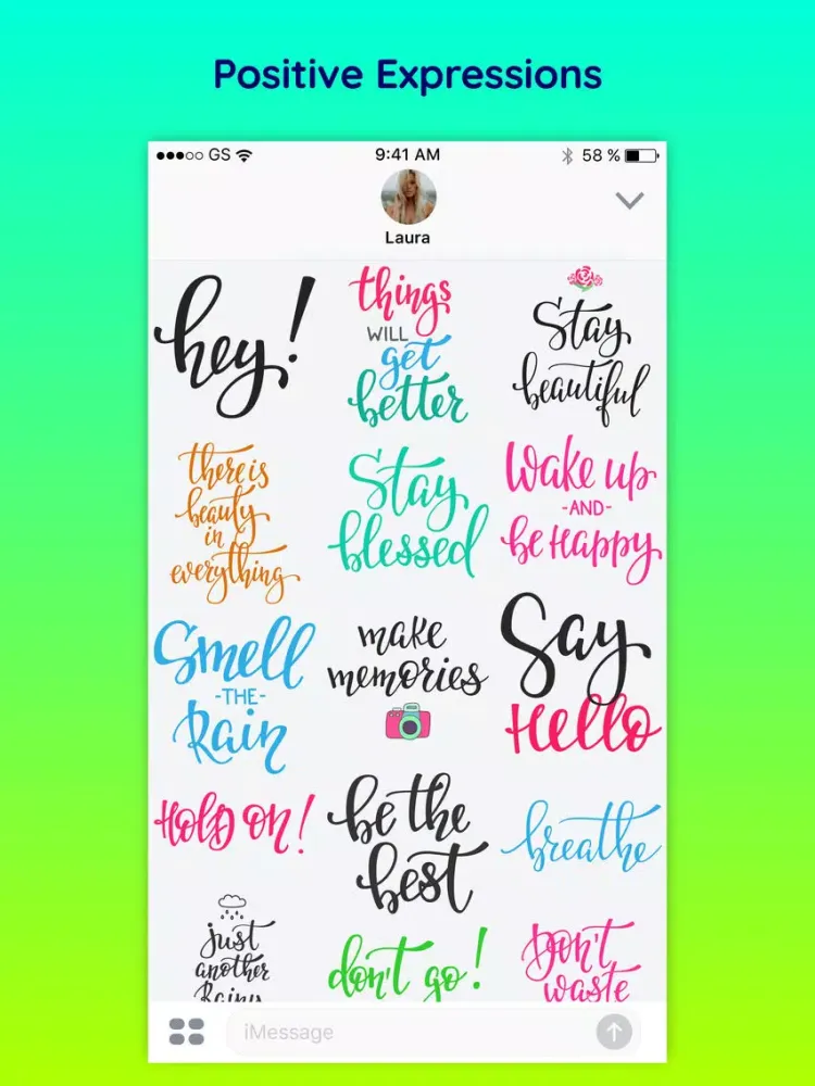 Скриншоты Motive - Inspirational Quotes & Text Chat Stickers iPad 
