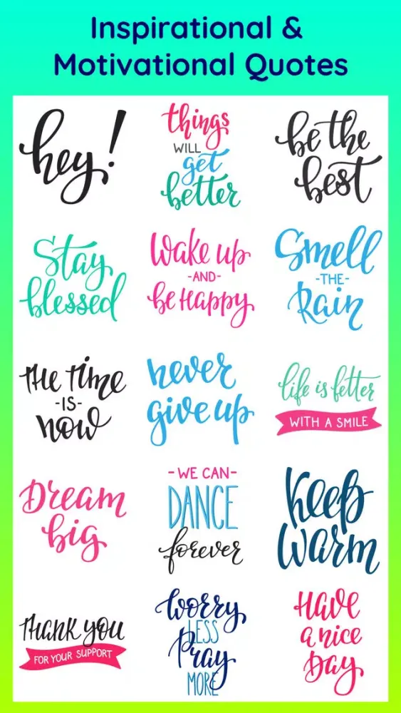 Скриншоты Motive - Inspirational Quotes & Text Chat Stickers