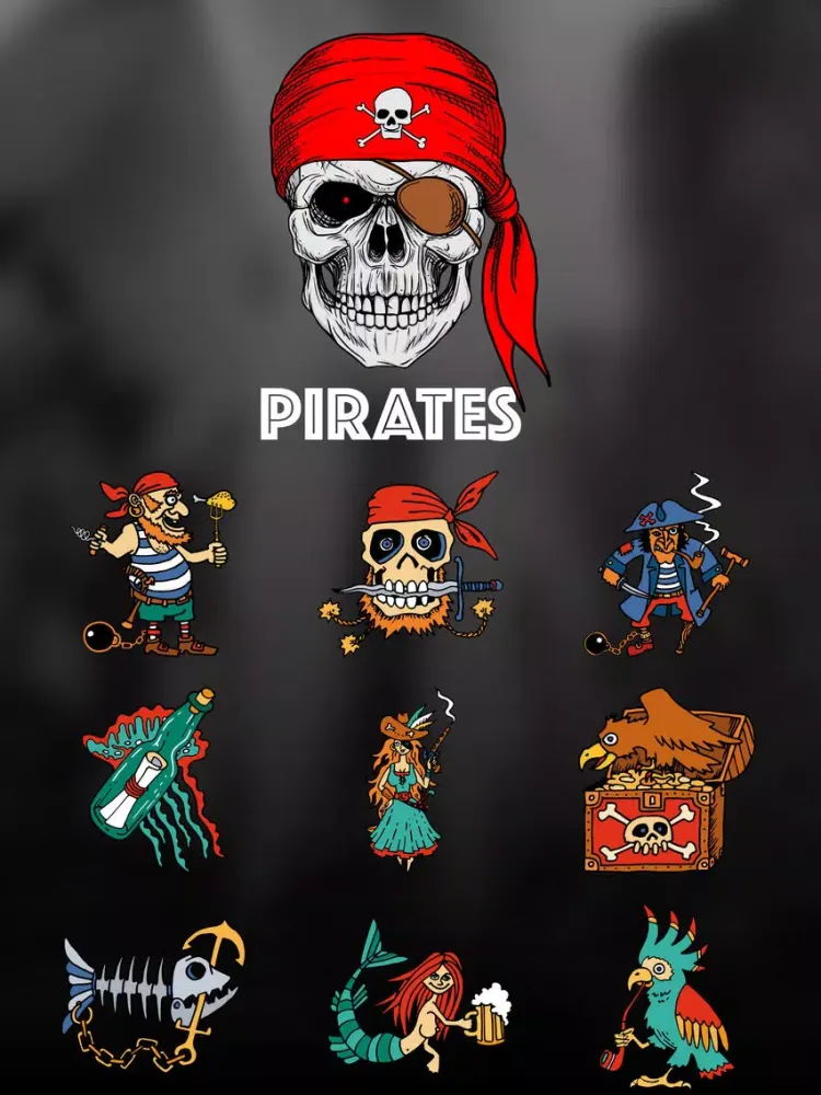 Pirates - Funny Cartoon & Comic Text Chat Stickers iPad  Screenshots