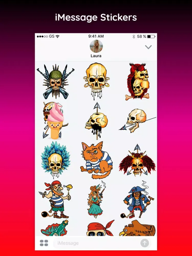 Pirates - Funny Cartoon & Comic Text Chat Stickers iPad  Screenshots