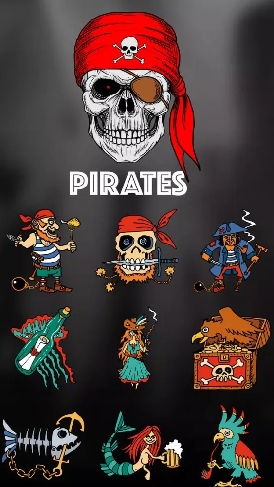 Pirates - Funny Cartoon & Comic Text Chat Stickers Screenshots