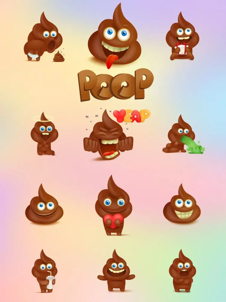 Poopy - Funny Poop Emoji Text Moji Chat Stickers iPad 应用截图