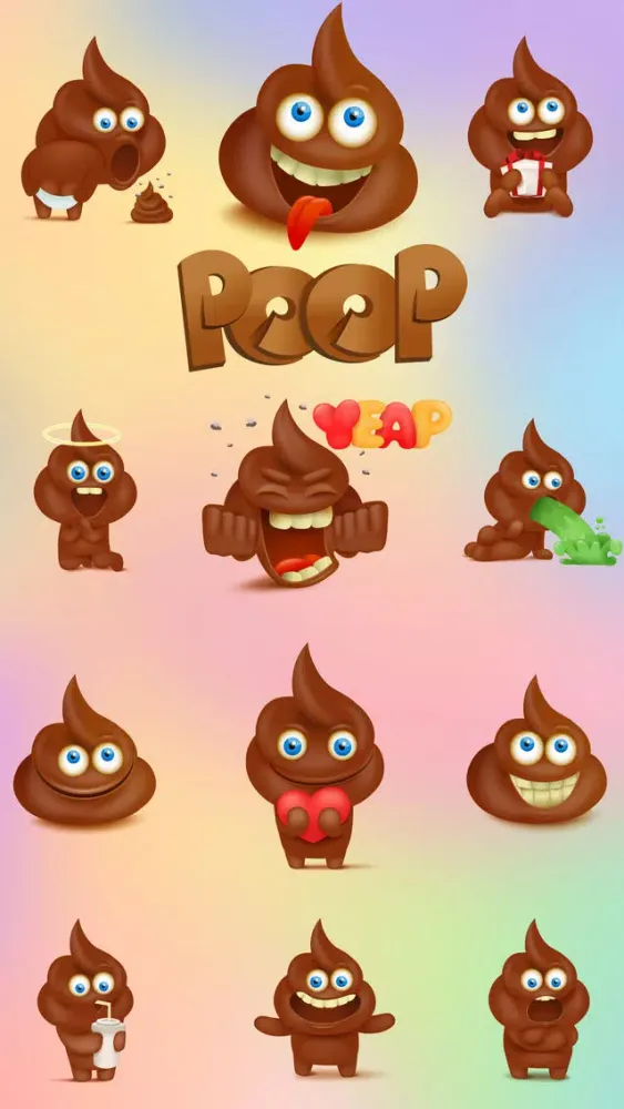 Poopy - Funny Poop Emoji Text Moji Chat Stickers应用截图