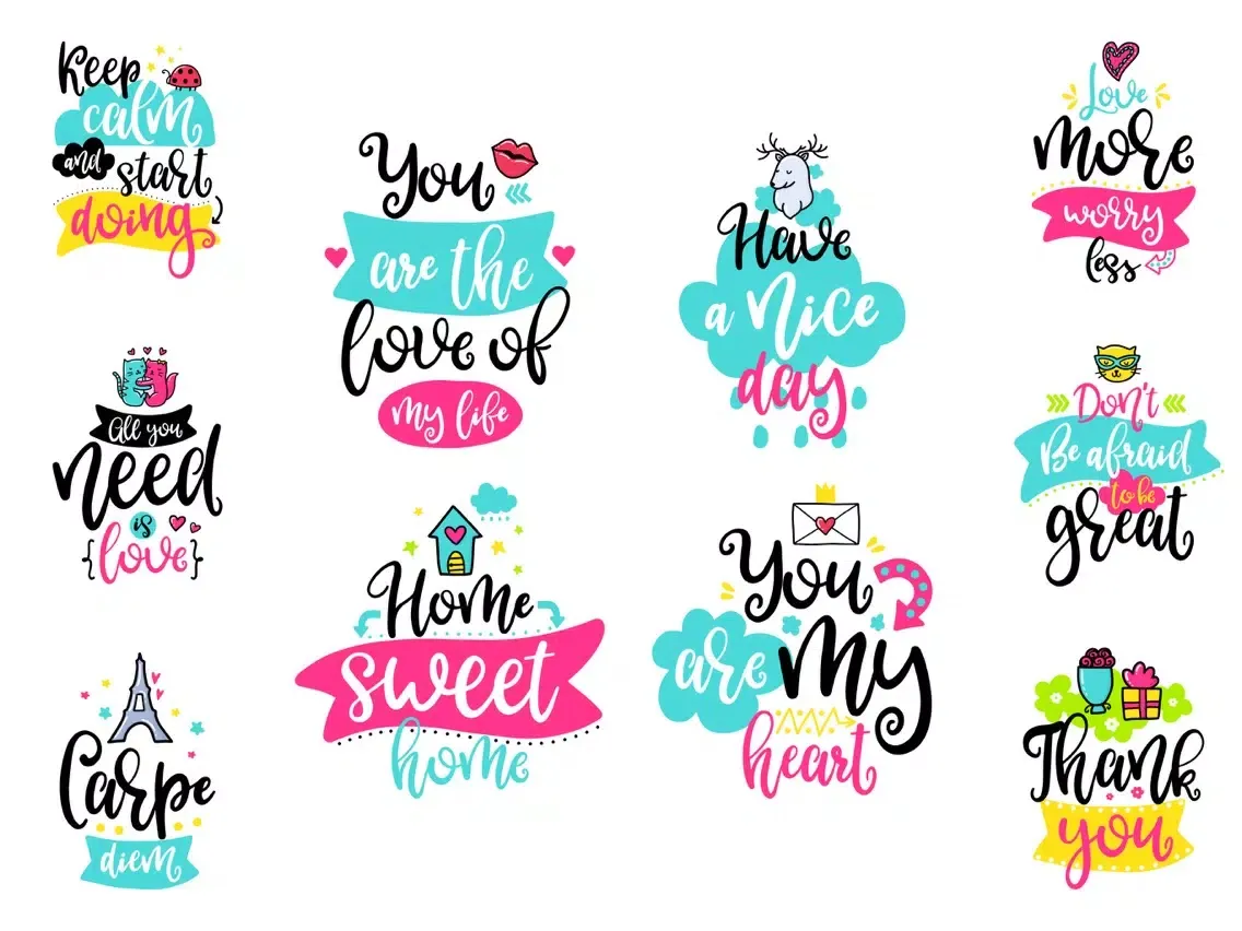 Screenshot di Positive Vibes Quotes Sticker iPad 