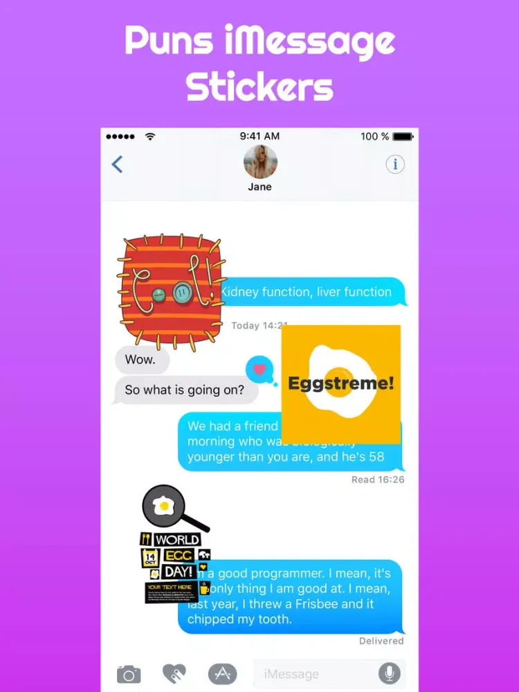Pun Pals Stickers Punny App iPad  스크린샷