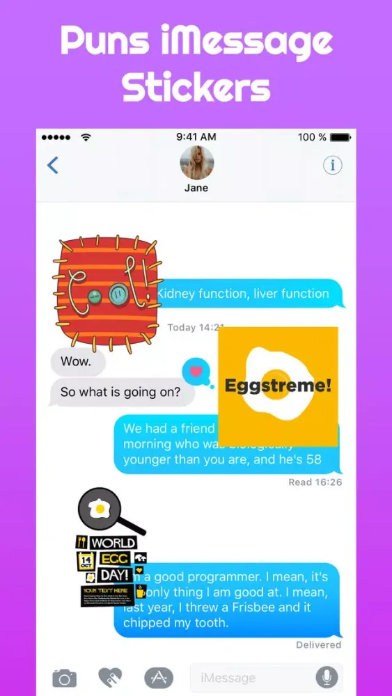 Pun Pals Stickers Punny App 스크린샷