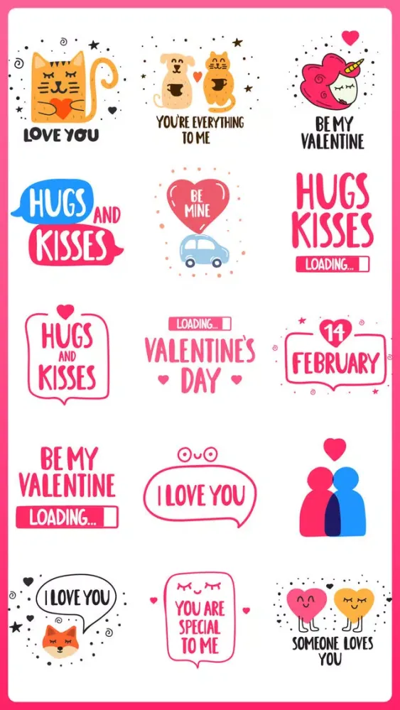 Screenshot di Love is all Above stickers emo