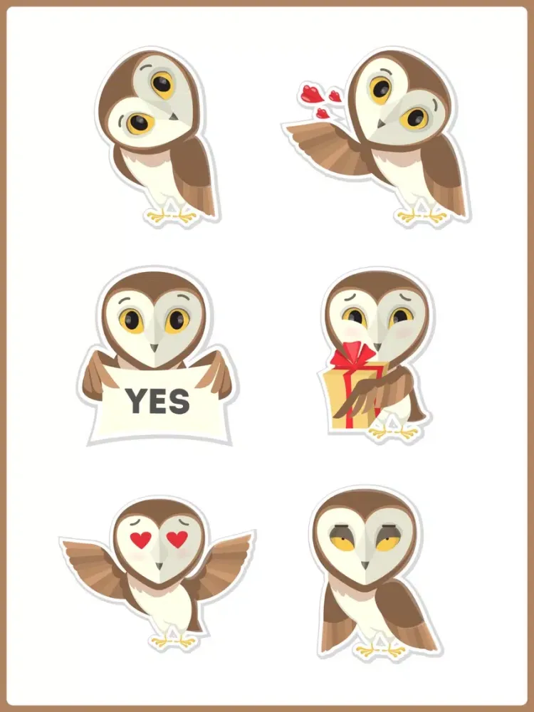 Zrzuty ekranu Owl don't Growl Stickers Emoji iPad 