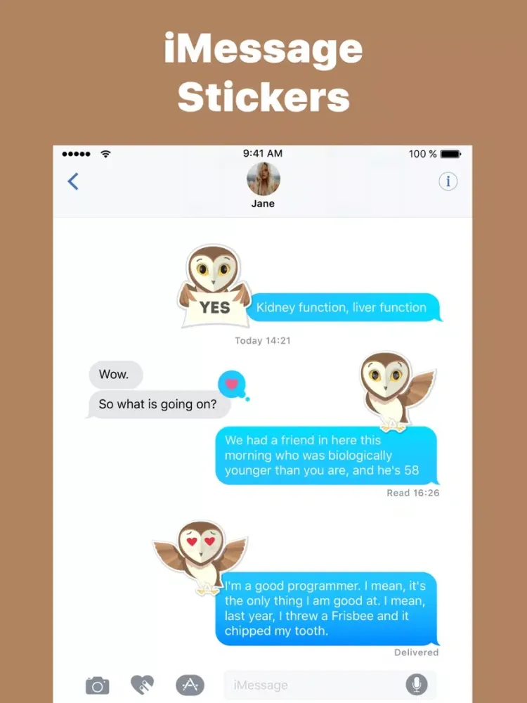 Zrzuty ekranu Owl don't Growl Stickers Emoji iPad 