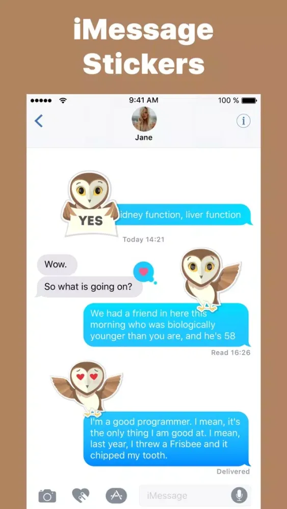 Zrzuty ekranu Owl don't Growl Stickers Emoji