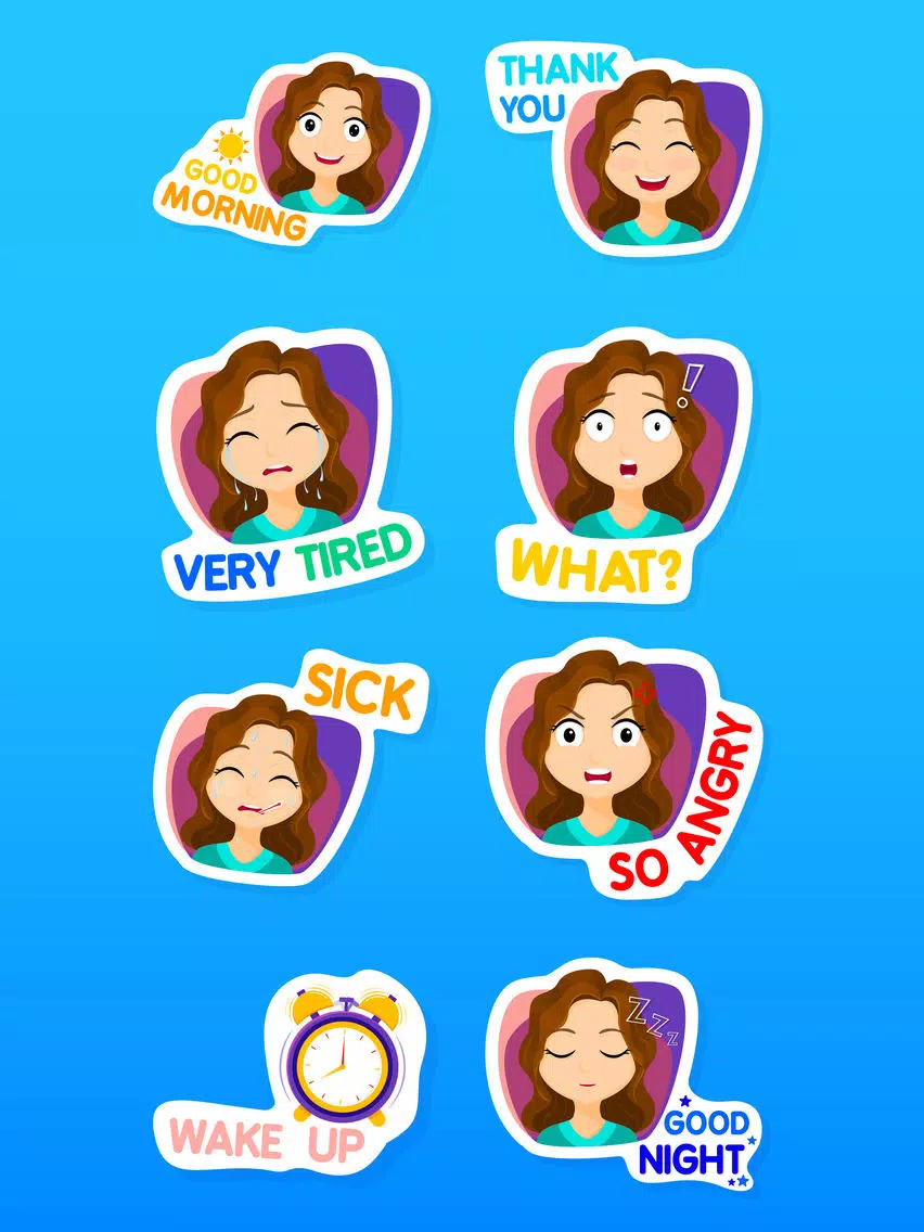 Fiona the Messy Girl Stickers iPad 應用截圖
