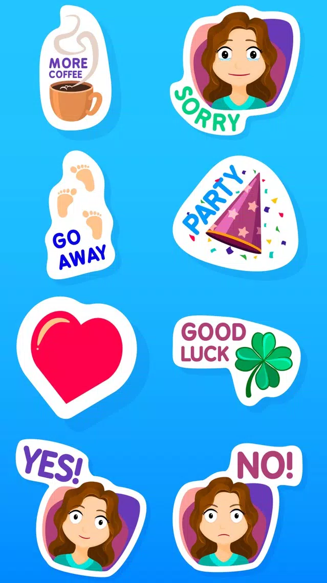 Fiona the Messy Girl Stickers應用截圖
