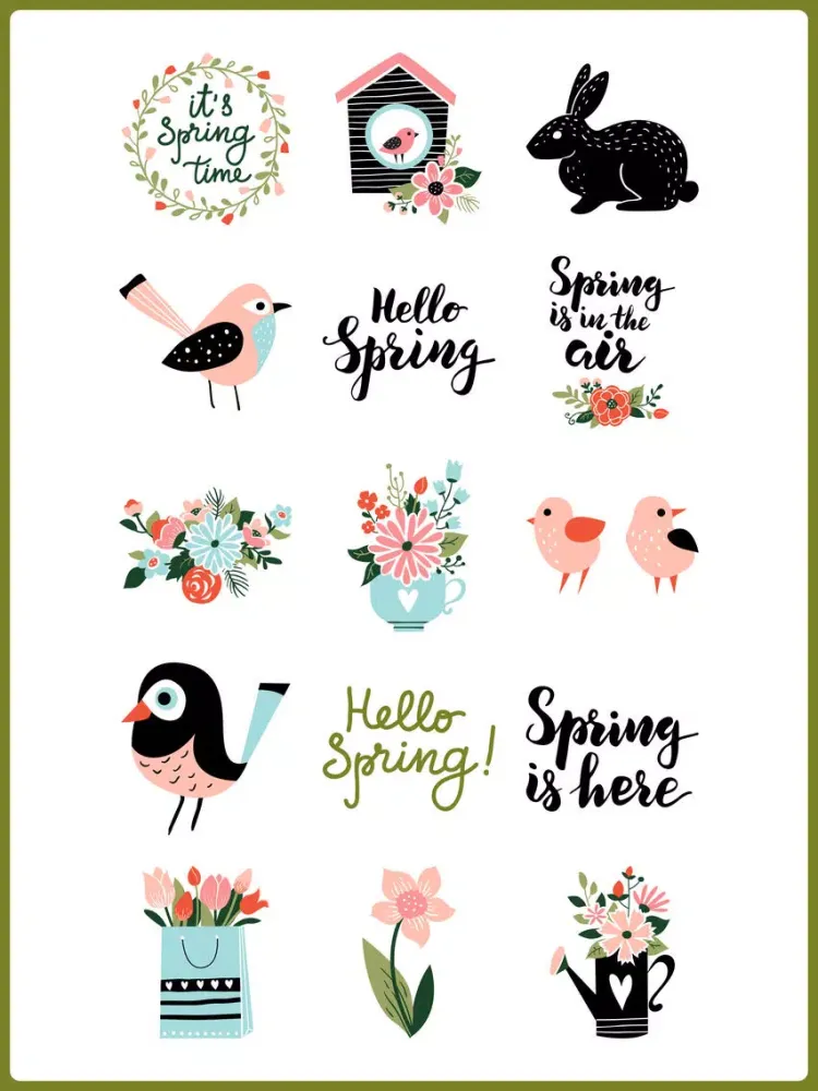 Spring has Sprung Stickers App iPad  Screenshots