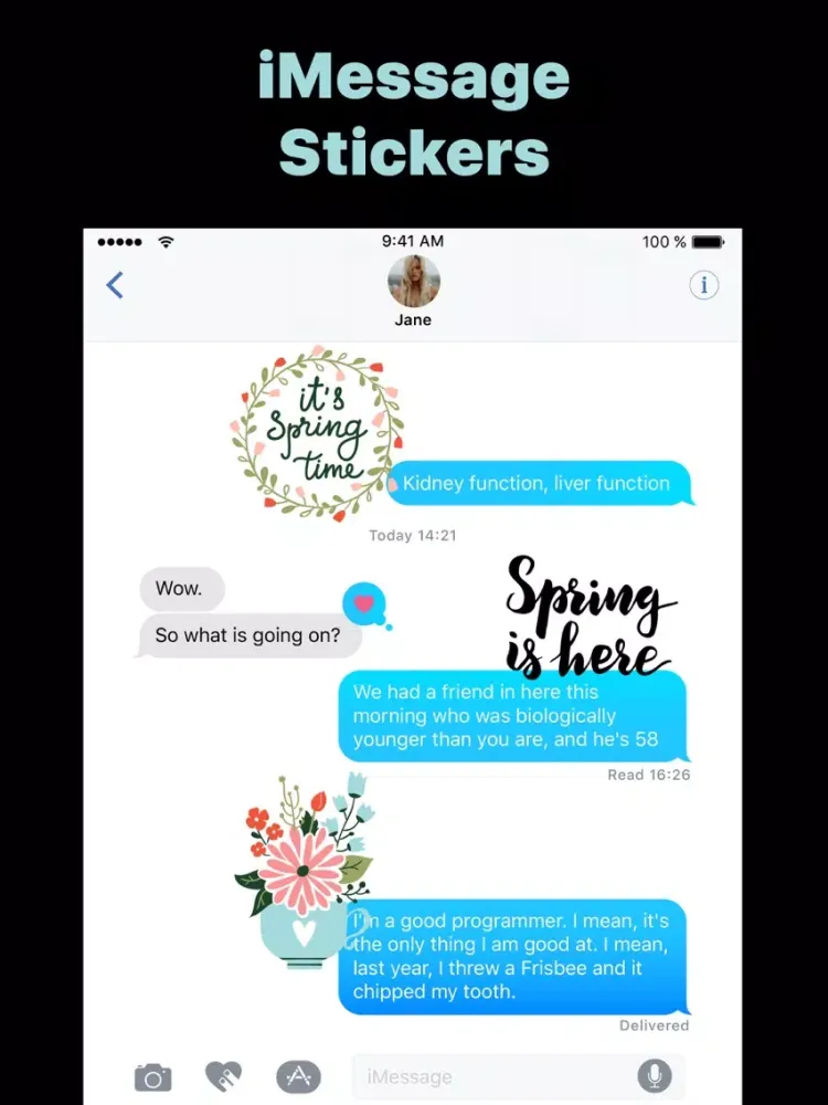 Spring has Sprung Stickers App iPad  Screenshots