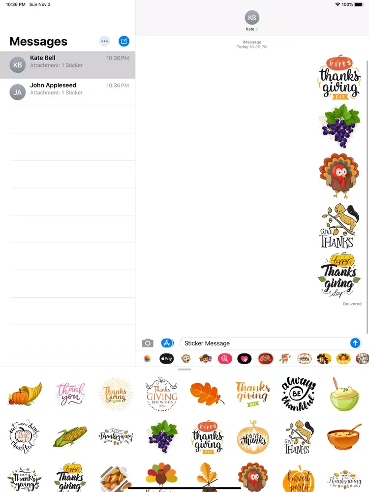 ภาพหน้าจอของ Thanksgiving Countdown · Emo iPad 