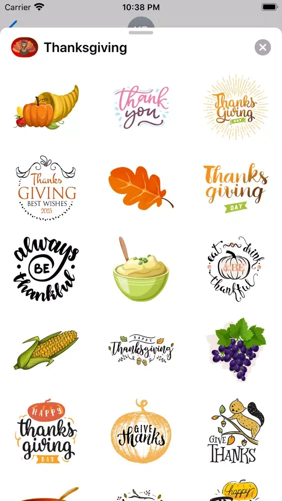 ภาพหน้าจอของ Thanksgiving Countdown · Emo