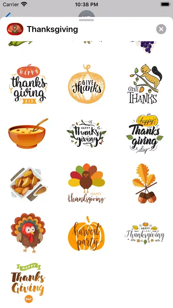 ภาพหน้าจอของ Thanksgiving Countdown · Emo