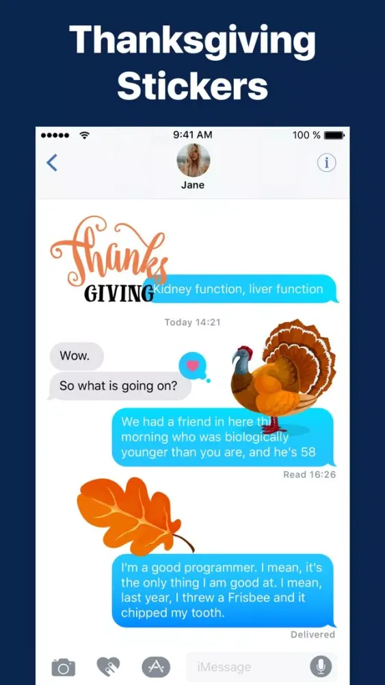 Capturas de tela do Thanksgiving Party & Wish App