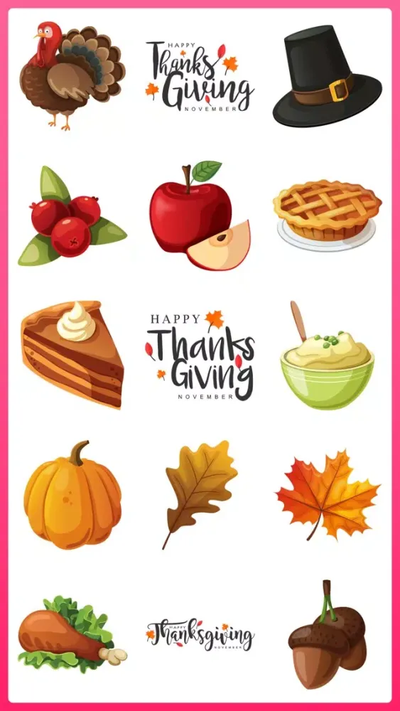 Turkey Happy Thanksgiving App سکرین شاٹس