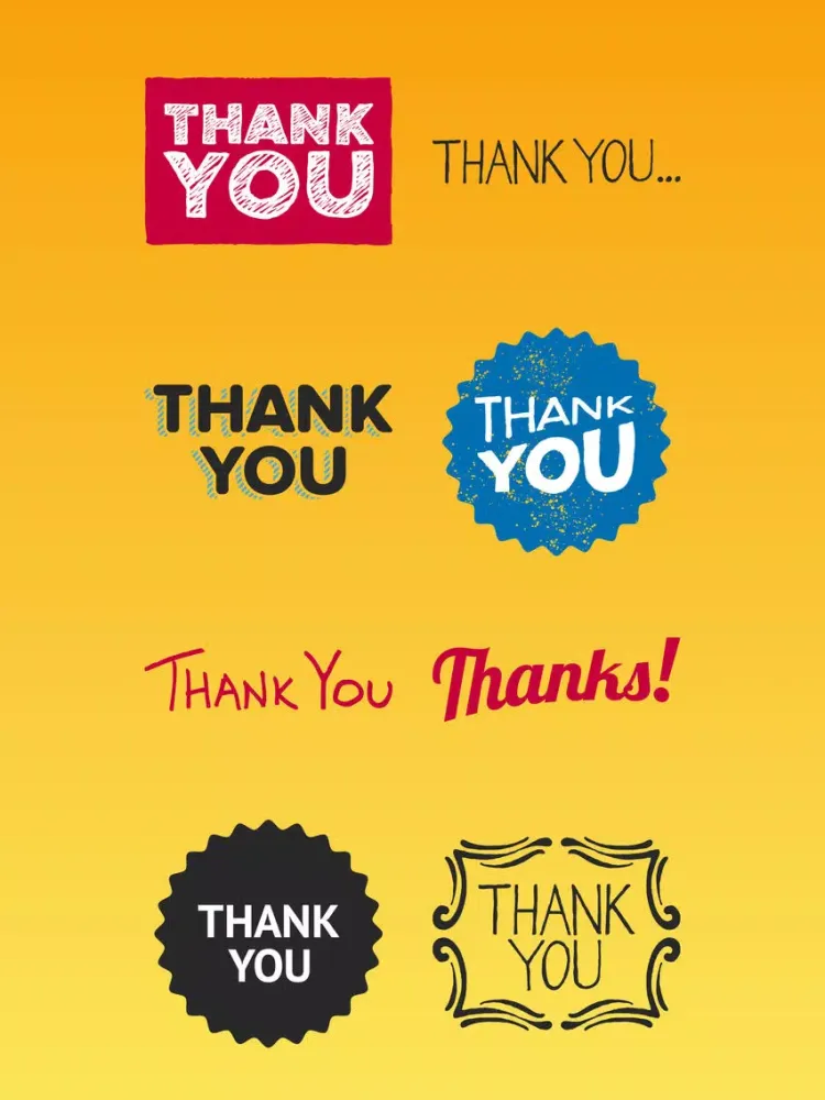 ภาพหน้าจอของ Thanks Text Stickers Pack App iPad 
