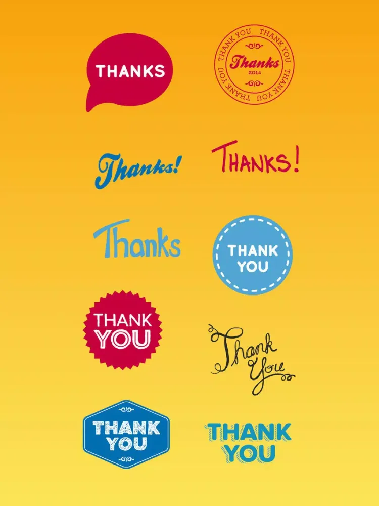 ภาพหน้าจอของ Thanks Text Stickers Pack App iPad 