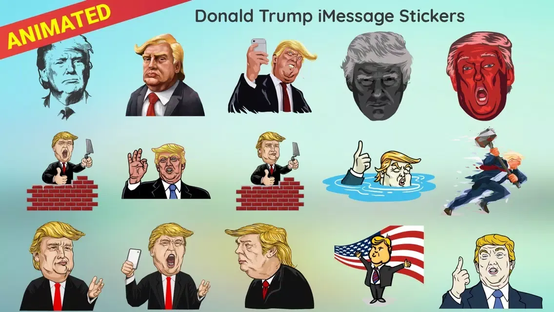 Ảnh chụp màn hình của Animated Donald Trump GIF Emo