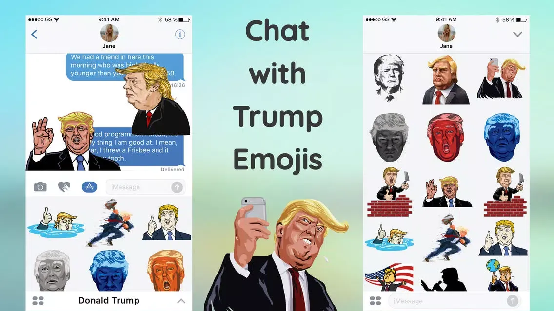 Ảnh chụp màn hình của Animated Donald Trump GIF Emo