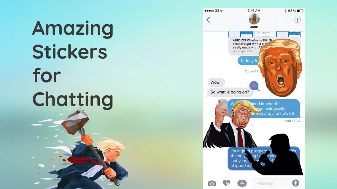 Ảnh chụp màn hình của Animated Donald Trump GIF Emo