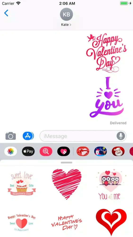 Valentines Day Text Stickers Screenshots