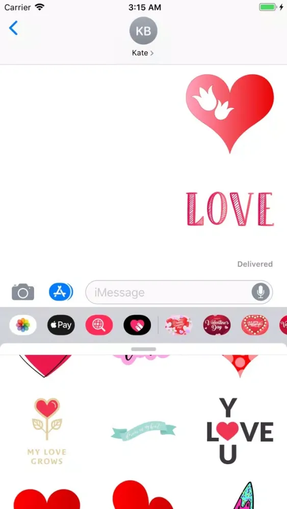Happy Valentines Day Stickers! سکرین شاٹس