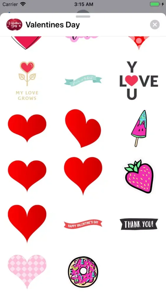 Happy Valentines Day Stickers! سکرین شاٹس