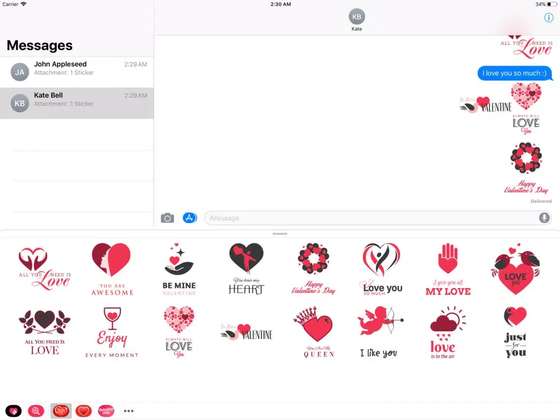 تصاویر Happy Valentine's Day Greets iPad 
