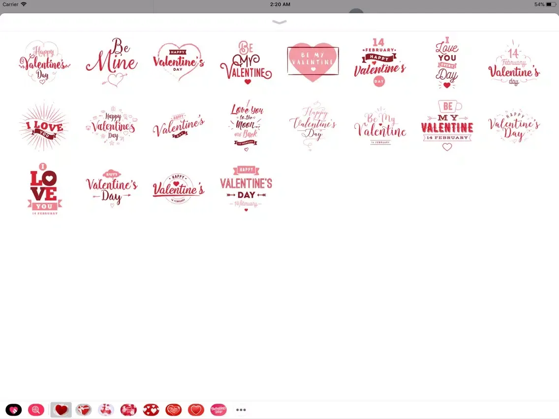 Screenshot di Happy Valentin's Day Romantic iPad 