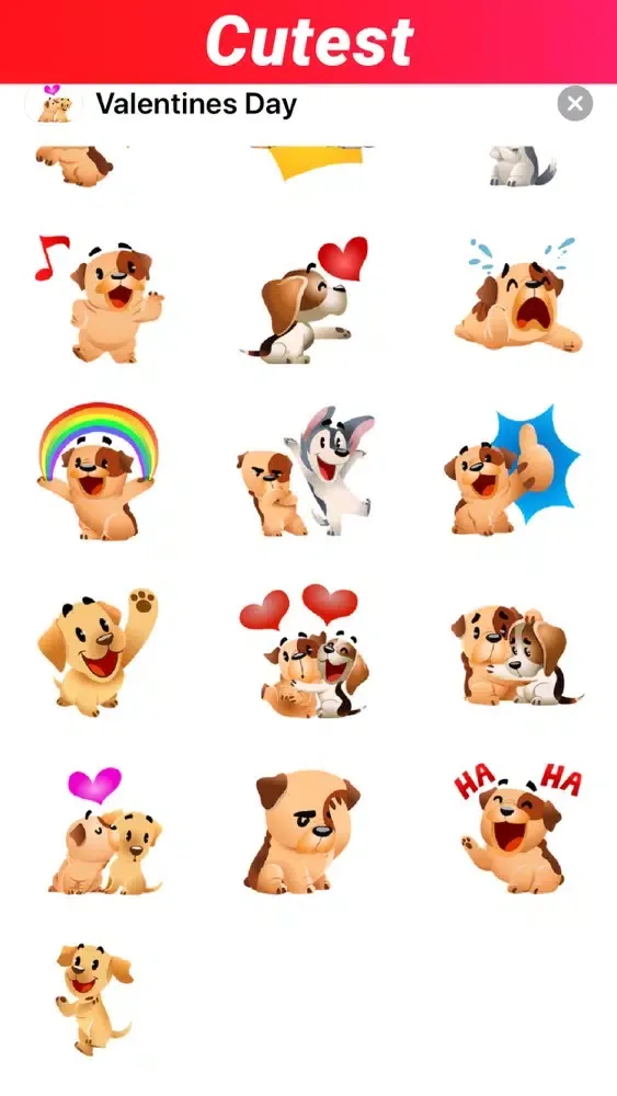 Screenshot di Lovely Valentines Day Stickers