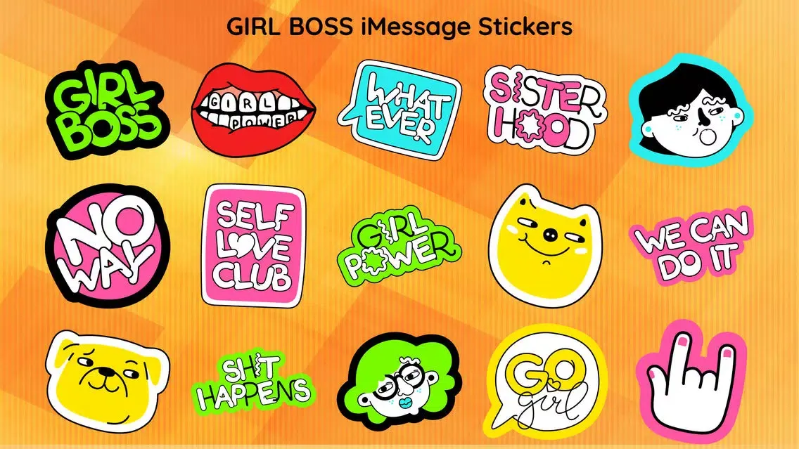 50+ Girl Power Sticker App應用截圖