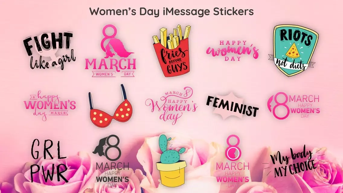 50+ Girl Power Sticker App應用截圖