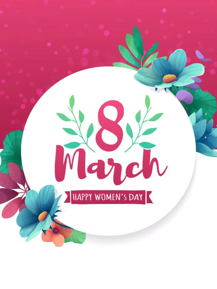 Women's Day Wishes Stickers iPad 应用截图