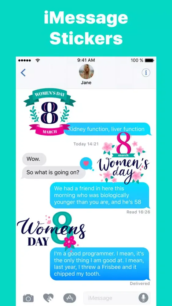 Capturas de pantalla de Women's Day Greetings Sticker