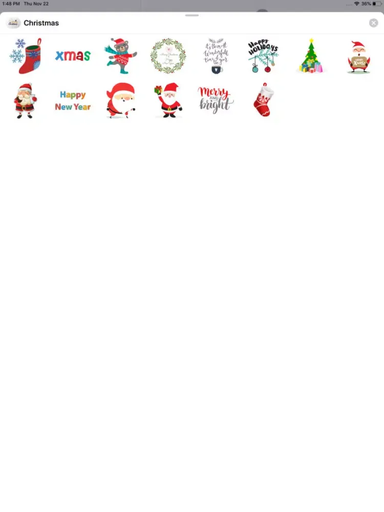 Christmas Stickers Countdown iPad  स्क्रीनशॉट