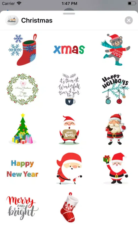 Christmas Stickers Countdown स्क्रीनशॉट