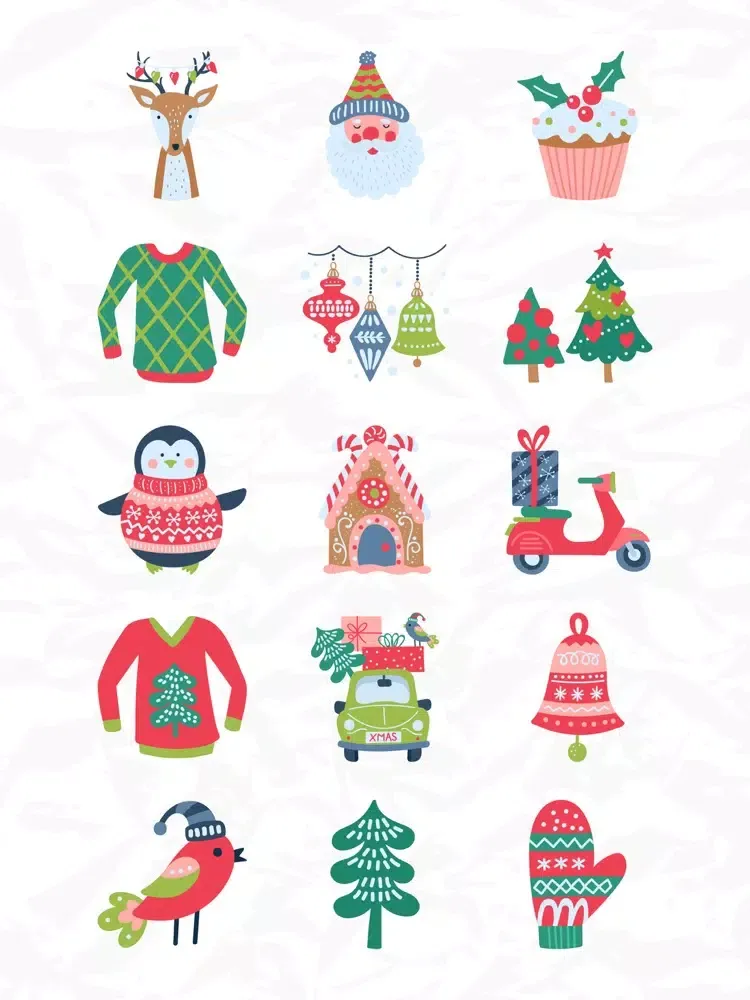Cool Santa Christmas Stickers iPad  Screenshots