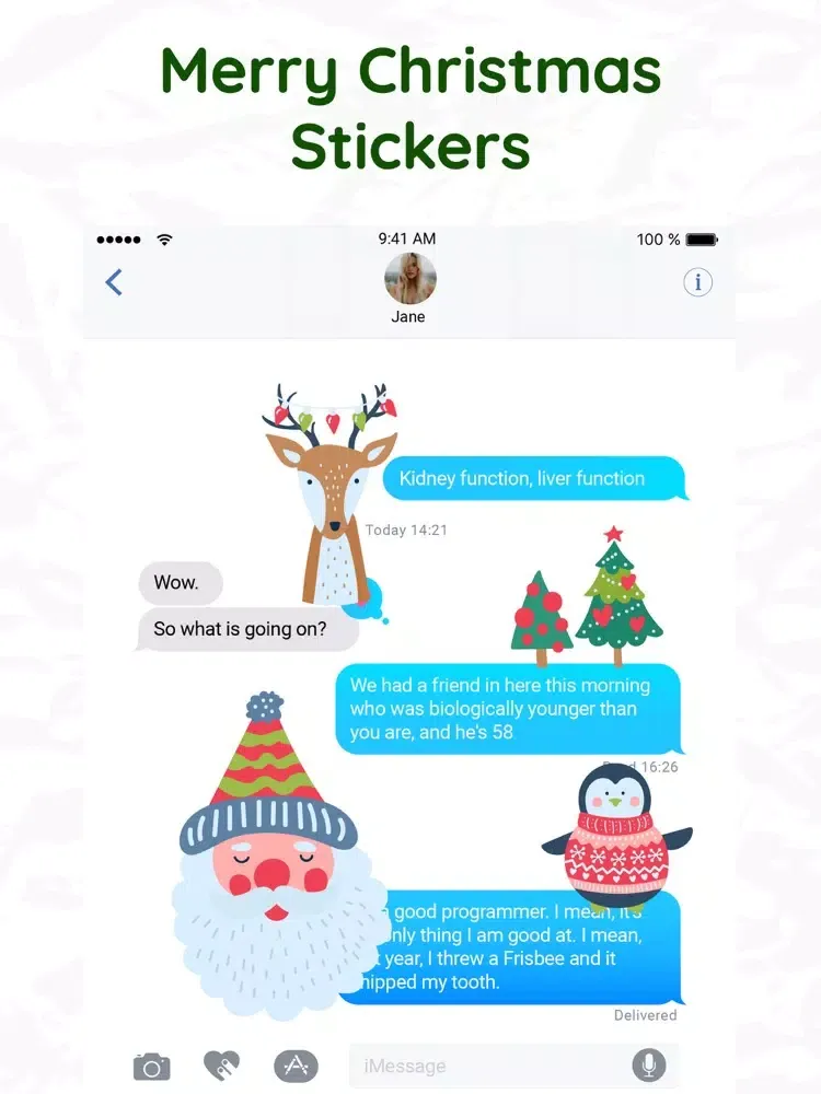 Cool Santa Christmas Stickers iPad  Screenshots