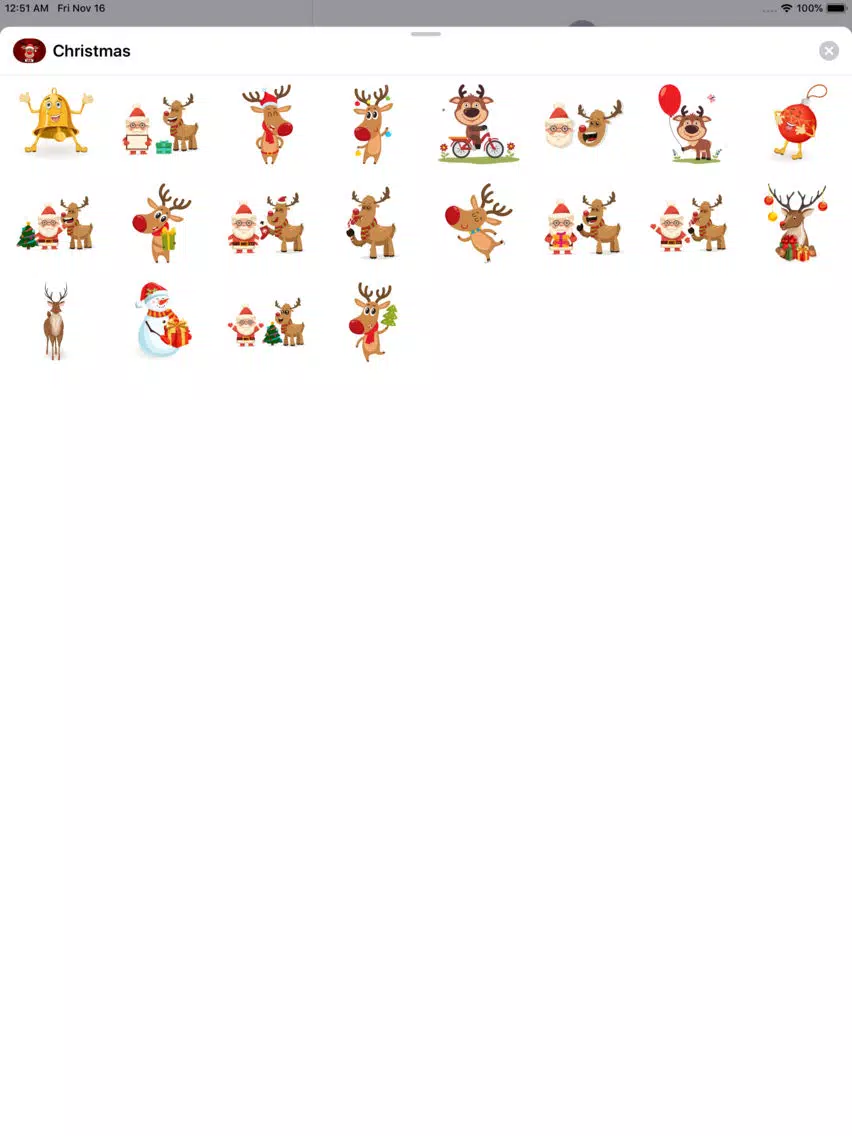 Tangkapan layar Merry & Bright Christmas Pack iPad 